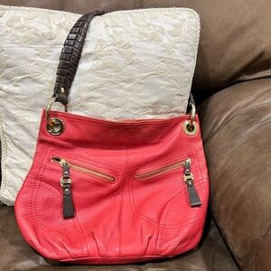 B. Makowsky Genuine Leather Shoulder Bag